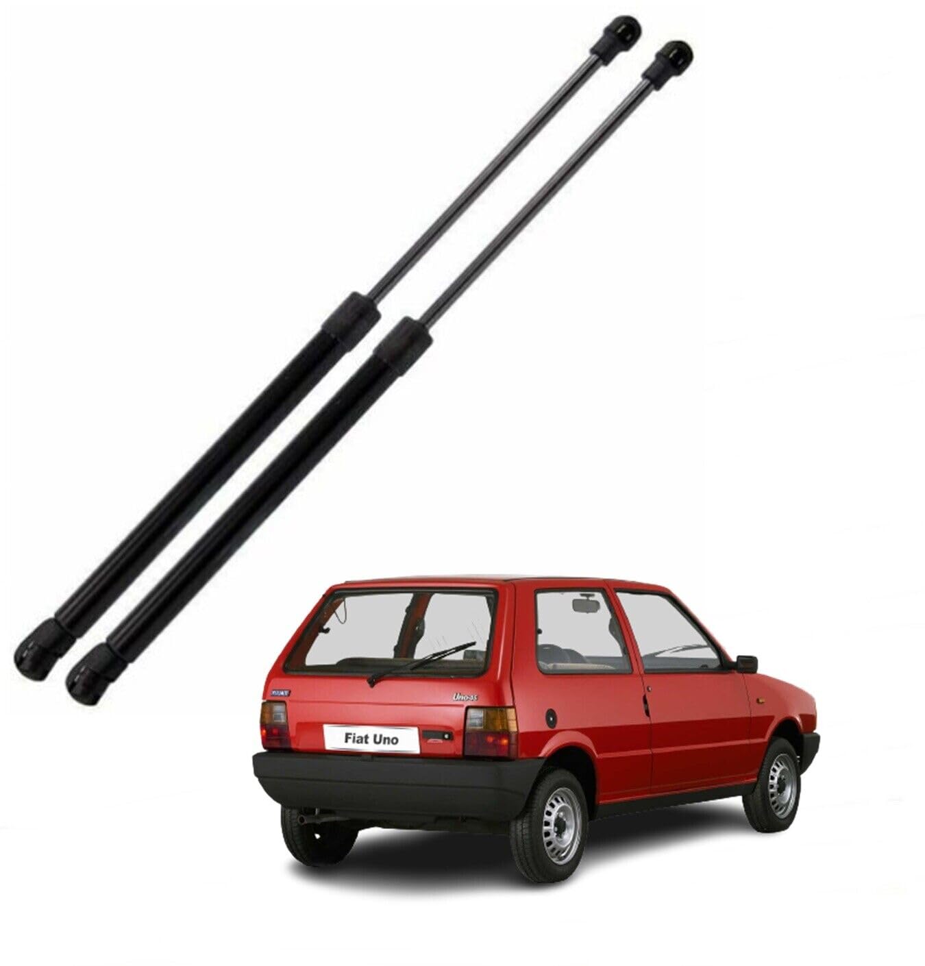 CG94 COPPIA MOLLA A GAS COMPATIBILE F|AT UNO 1989 (L=568 - S=233 -F=280)