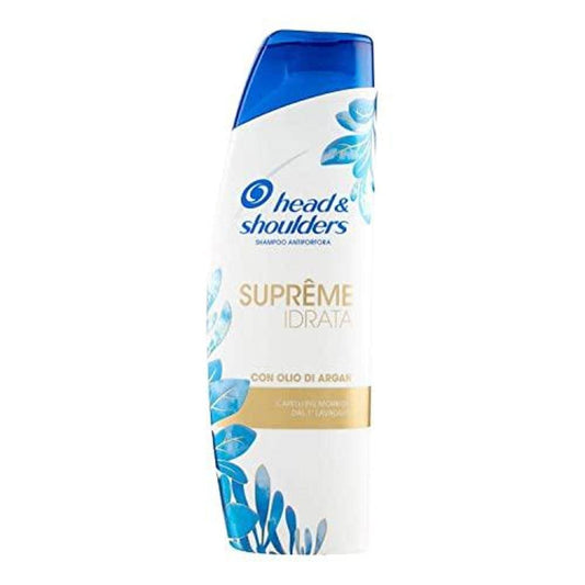 Head & Shoulders Shampoo Antiforfora Supreme Idrata, con Olio di Argan, con Ingredienti Sublimatori, 225ml