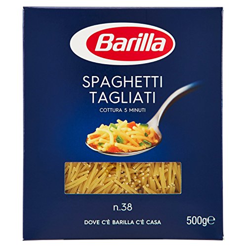 Barilla - Spaghetti Tagliati, Pasta di Semola di Grano Duro, n.38 - 500 g - [confezione da 10]