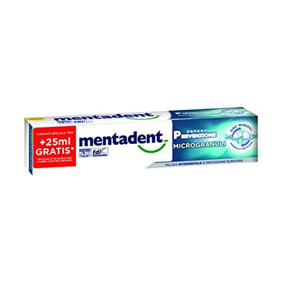 Mentadent Dentifricio Microgranuli 75+25ml
