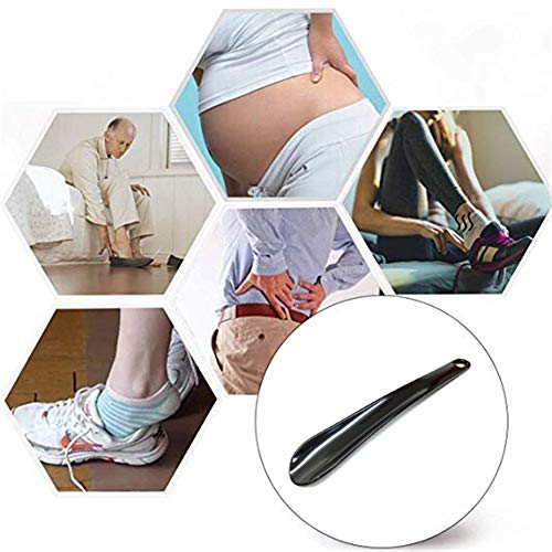 Calzascarpe Calzascarpe in plastica con Finitura Liscia, Pattino da 26 cm, per Scarpe Aderenti per Uomo, Donna, Bambino, Stivali e Tutte Le Scarp (Colore : Marrone, Dimensione : 26cm)
