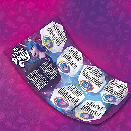My Little Pony Izzy Moonbow Rivela Il Tuo Luccichio dalla Serie Make Your Mark, Pony da 20 cm con Musica e luci per Bambine e Bambini
