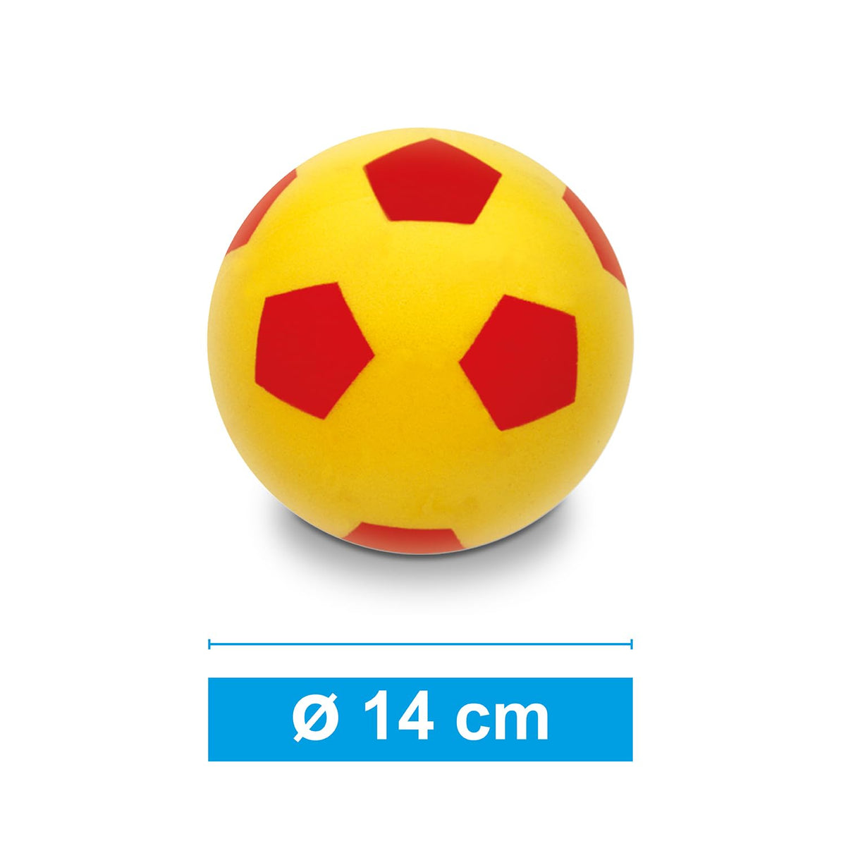 Mondo Toys - SOFT BALL 140 - Palla di spugna diametro 14 cm - 1 palla morbida - colori misti - 07851