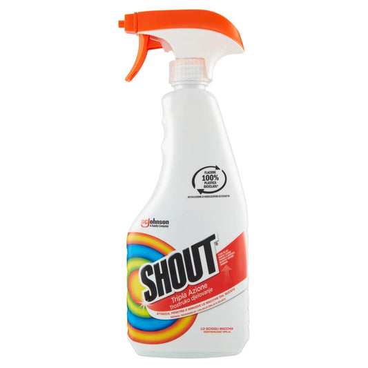 Shout Smacchiatore Bucato Spray Tripla Azione, 500 ml