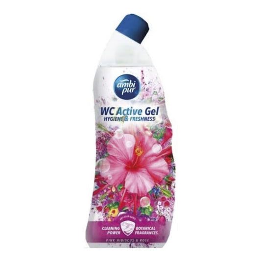 Ambipur Detergente Wc Gel Pink&Rose 750ml, 750ml