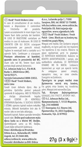 Duck Fresh Stickers - Strisce Adesive Gel Igienizzanti WC, Profumo Pine, Formato Scorta da 10 Confezioni, 30 Strisce