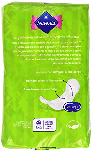 Nuvenia - Assorbente, Sottile Super Lungo, Anatomico - 16 Assorbenti