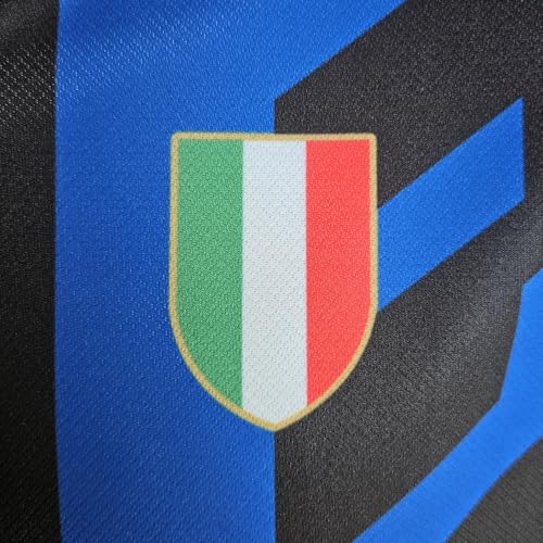 Inter - Maglia Home Inter 2024/2025 Personalizzabile con Nome e Numero, Replica Ufficiale, Blu, Nero, 100% Poliestere, Adulto e Bambino. Ideale per Tutti i Tifosi Nerazzurri