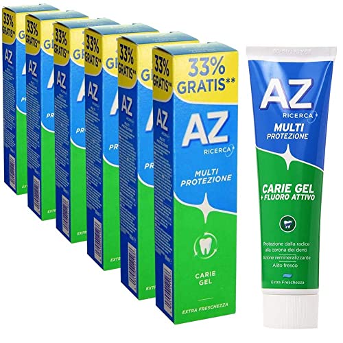 6 x Dentifricio AZ Multi Protezion Pack 6 Confezioni Gel