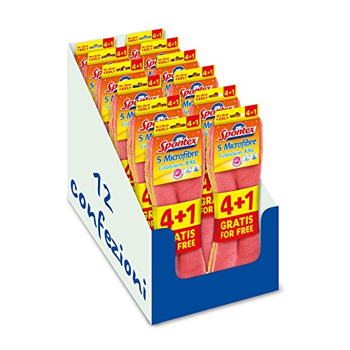 Spontex Microfibre x4, Panni Multiuso