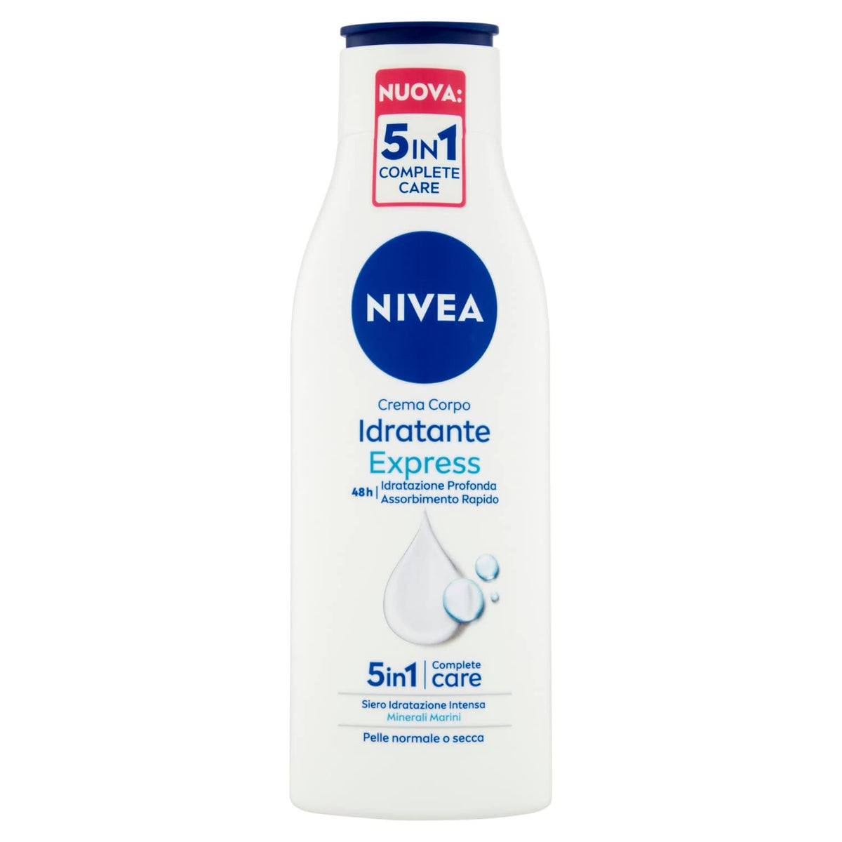 Nivea Crema Corpo Idratante Express 48h Pelle Normale o Secca, 250ml