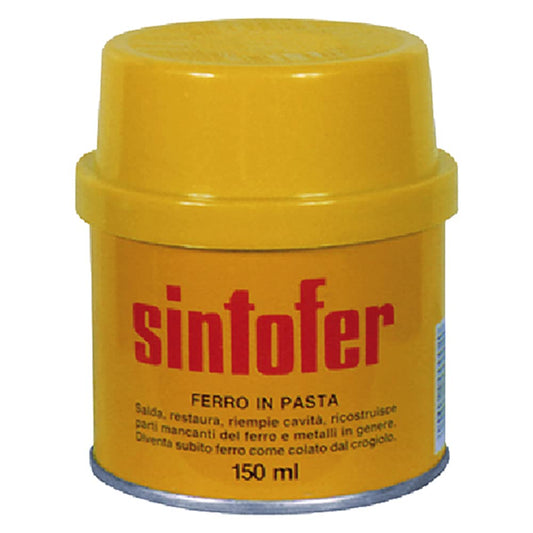 'Sintofer' Stucco Per Carrozzeria Bicomponente Poliestere. Universalità Di Impiego Per Ogni Tipo Di Metallo, Zinco Compreso. Colore Grigio.