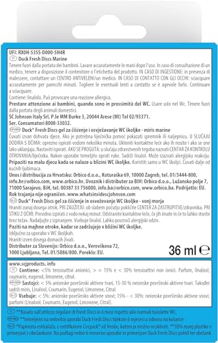 Duck Fresh Discs Base per Dischi Gel Igienizzanti WC, Fragranza Marine, Confezione da 1 Applicatore e 6 Dischetti