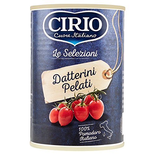 Cirio - Datterini, pelati, più dolci e gustosi - 12 pezzi da 400 g [4800 g]