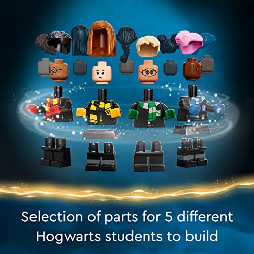 LEGO 76399 Harry Potter Hogwarts Magico Bagagli Set con Colori Casa, Giocattolo Personalizzabile Idea Regalo con Minifigure del Film