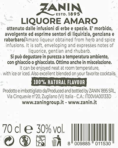 LIQUORE AMARO ZANIN 70cl - 30% Vol.