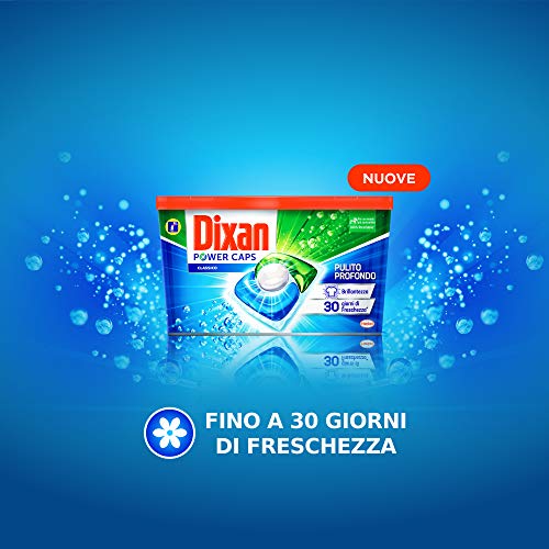 Dixan Powercaps, Detersivo Lavatrice Predosato In Capsule, confezione da 60 capsule (lavaggi) - 900 g
