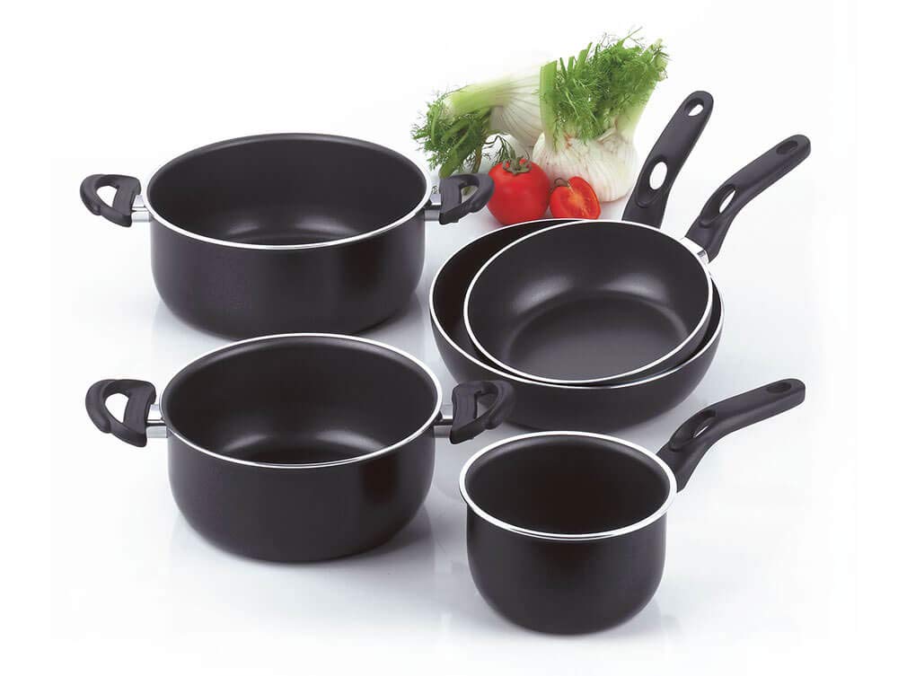 Zanetti Jumbo Casseruola 24 cm Diametro, Nero