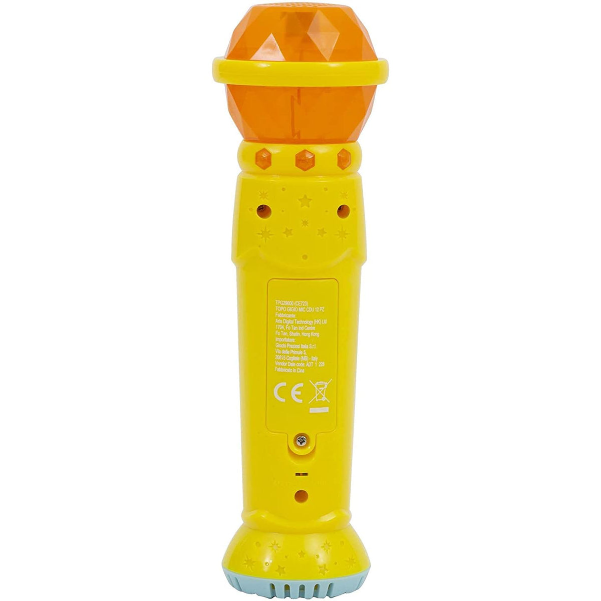 Topo Gigio - Microfono con Luci e Suoni, Voce Originale e Canzone "Sveglia Presto", Effetti Luminosi e Sonori, per Bambini dai 3 Anni, Giochi Preziosi