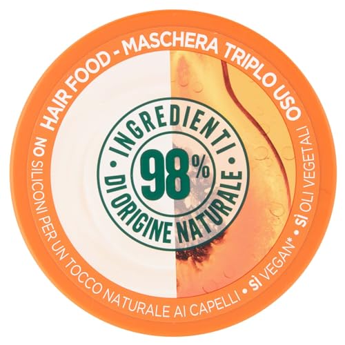Garnier Fructis Maschera Hair Food Riparatrice per Capelli 3in1 Papaya