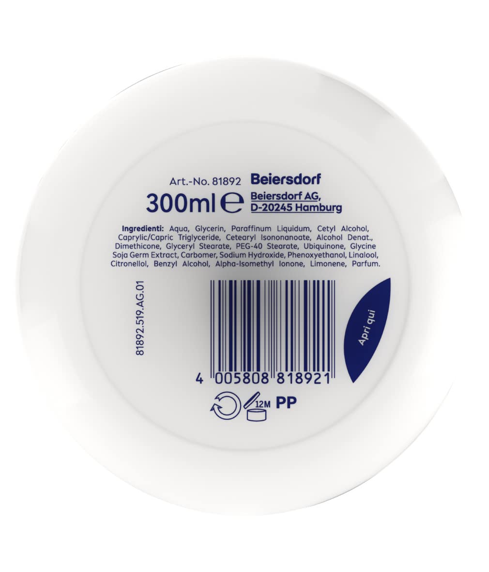 NIVEA Q10 Multipower 4in1 Crema Corpo Tonificante e Idratante 24h Trattamento Rassodante Rimodellante per Gambe Pancia e Glutei con Coenzima Q10 ed Estratto di Soia - 2 Barattoli da 300ml