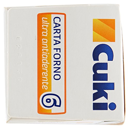 Cuki - Carta forno, ultra antiaderente e resistente, ideale per cuocere in forno, in padella e al vapore, 12 pezzi da 6 metri (72 metri)