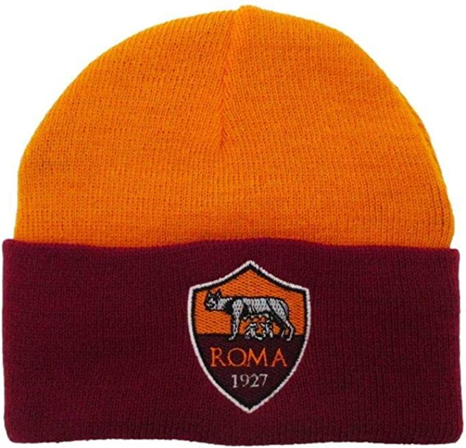 Perseo Trade S.r.l Berretto Roma Cuffia Giallorossa Ufficiale Cappello Giallo Rosso Unisex