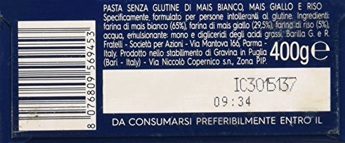 Barilla - Ditalini Rigati, Senza Glutine, Cottura 9 Minuti - 7 pezzi da 400 g [2800 g]