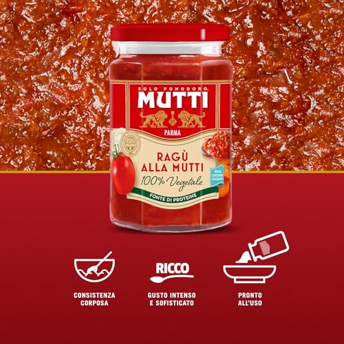 MUTTI - Ragù Vegetale, 280g, Confezione da 6 unità