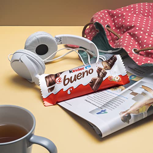 Kinder Bueno, snack al cioccolato, 3 pezzi da 43 gr