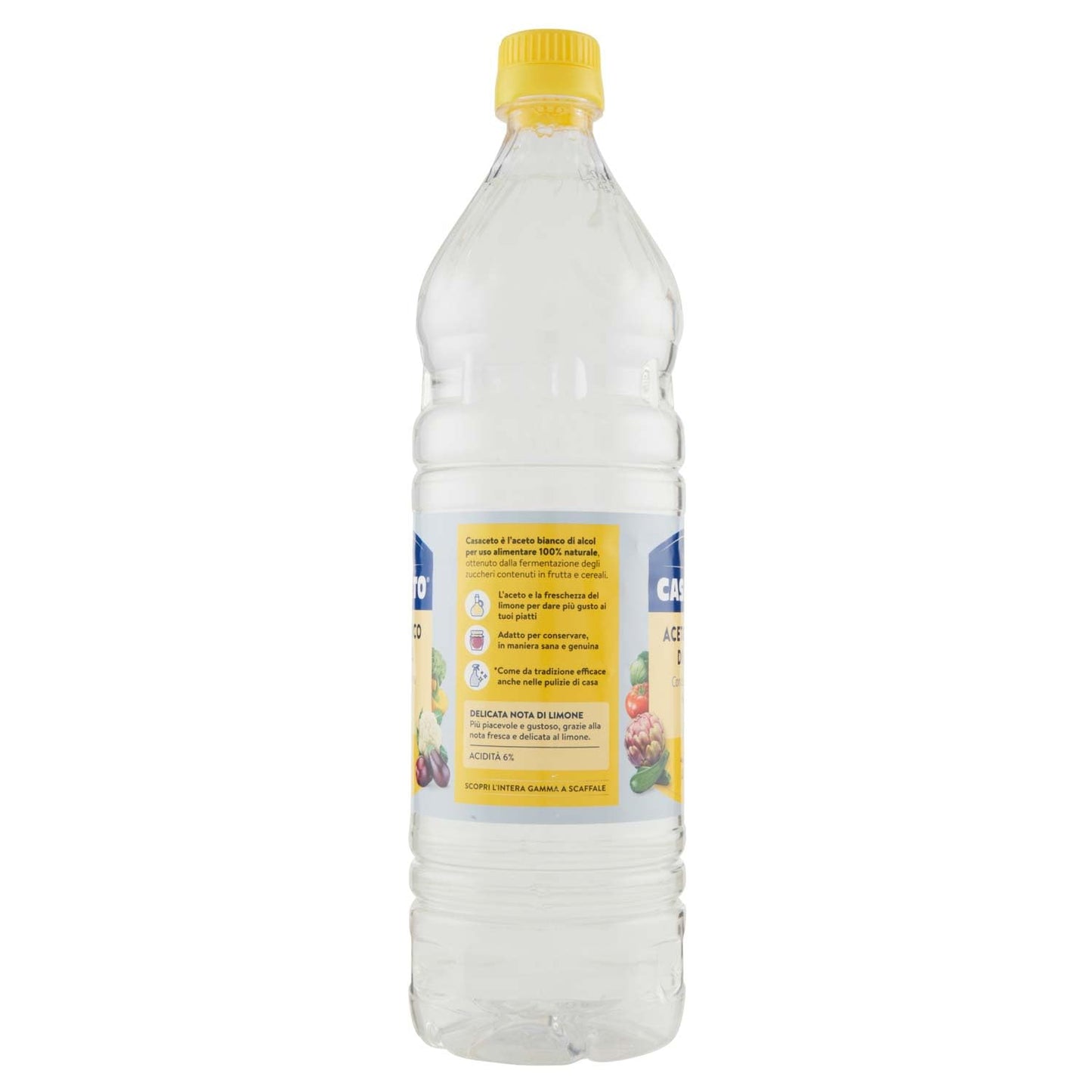 Casaceto Aceto Bianco Di Alcol 6% Ac. Arom.Limone Pet, 1l