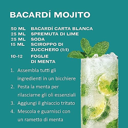 BACARDÍ Carta Blanca White Rum, Rum Bianco dei Caraibi