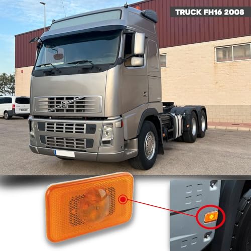 CG94 - Fanale Laterale Compatibile per Auto V. TRUCK FH16 2008 a Led DX=SX
