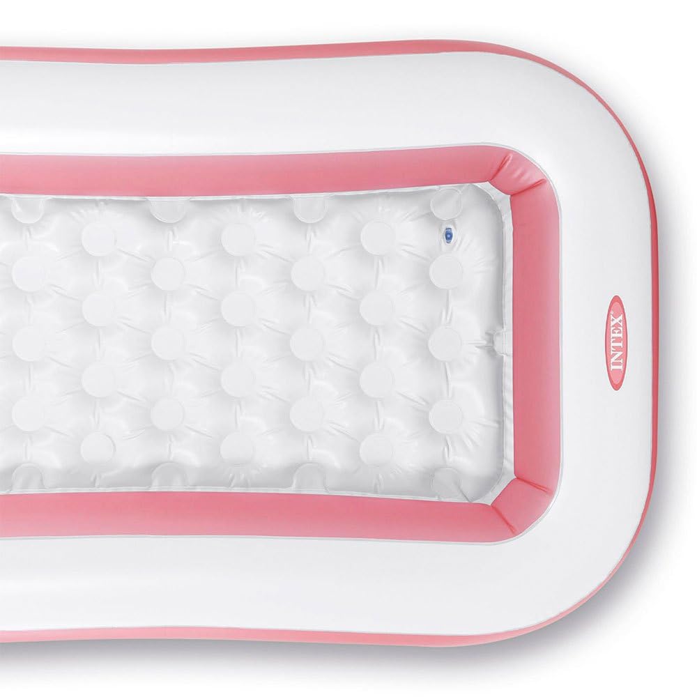 Intex 58423NP - Piscina Gonfiabile Rettangolare Rosa, Vinile, Rosa, 166x100x25 cm