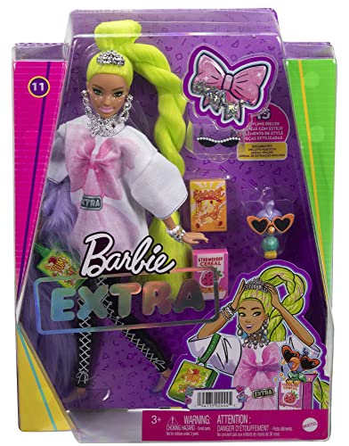 Barbie Extra Doll #11 in Oversized Tee & Leggings with Pet, for Kids 3 Years Old & Up