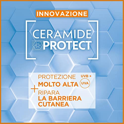 Garnier Ambre Solaire Advanced Sensitive Spray Gachette Protettivo Ceramide Protect SPF50+, 270 ml
