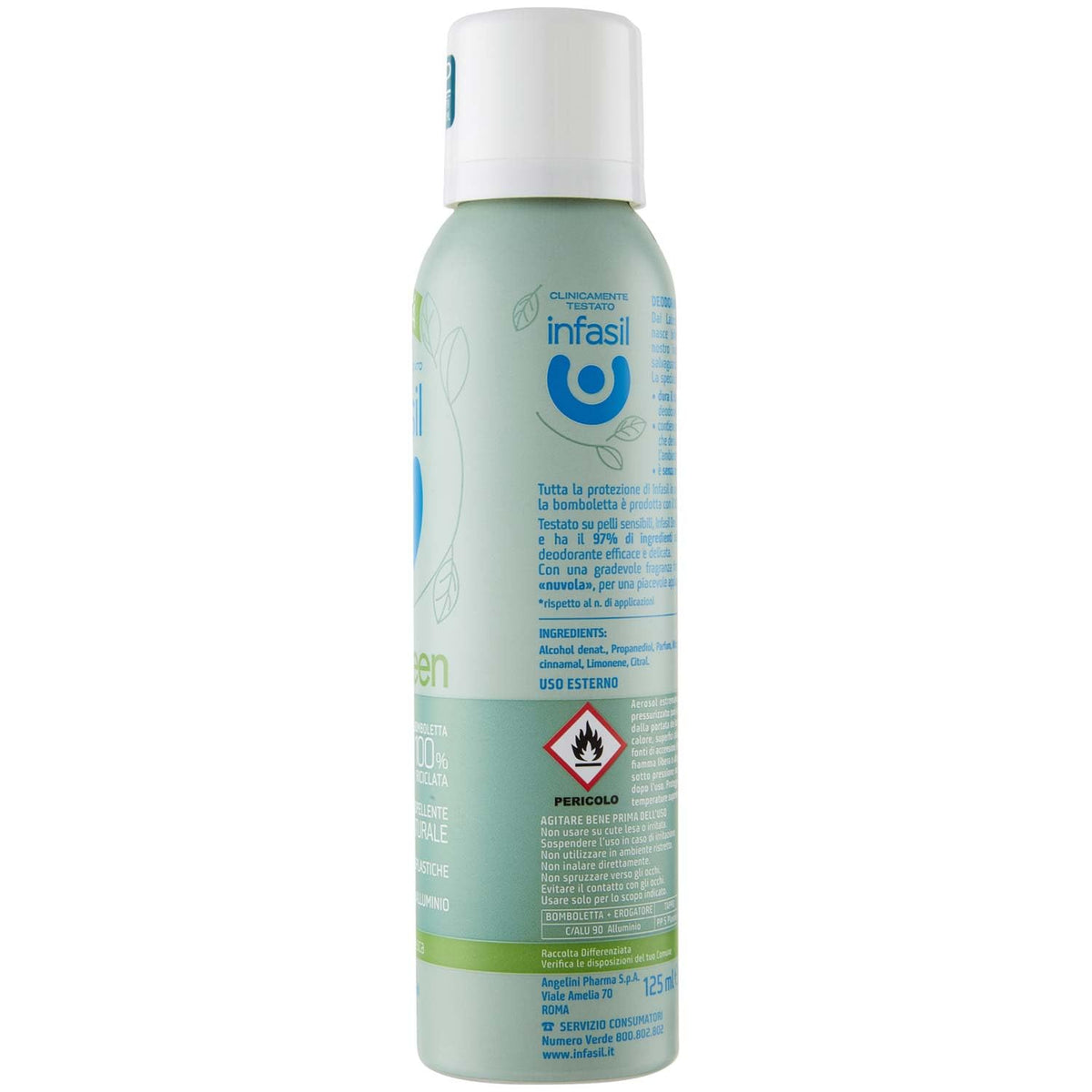 Infasil Deospray Eco-Green Fresco, 125 ml