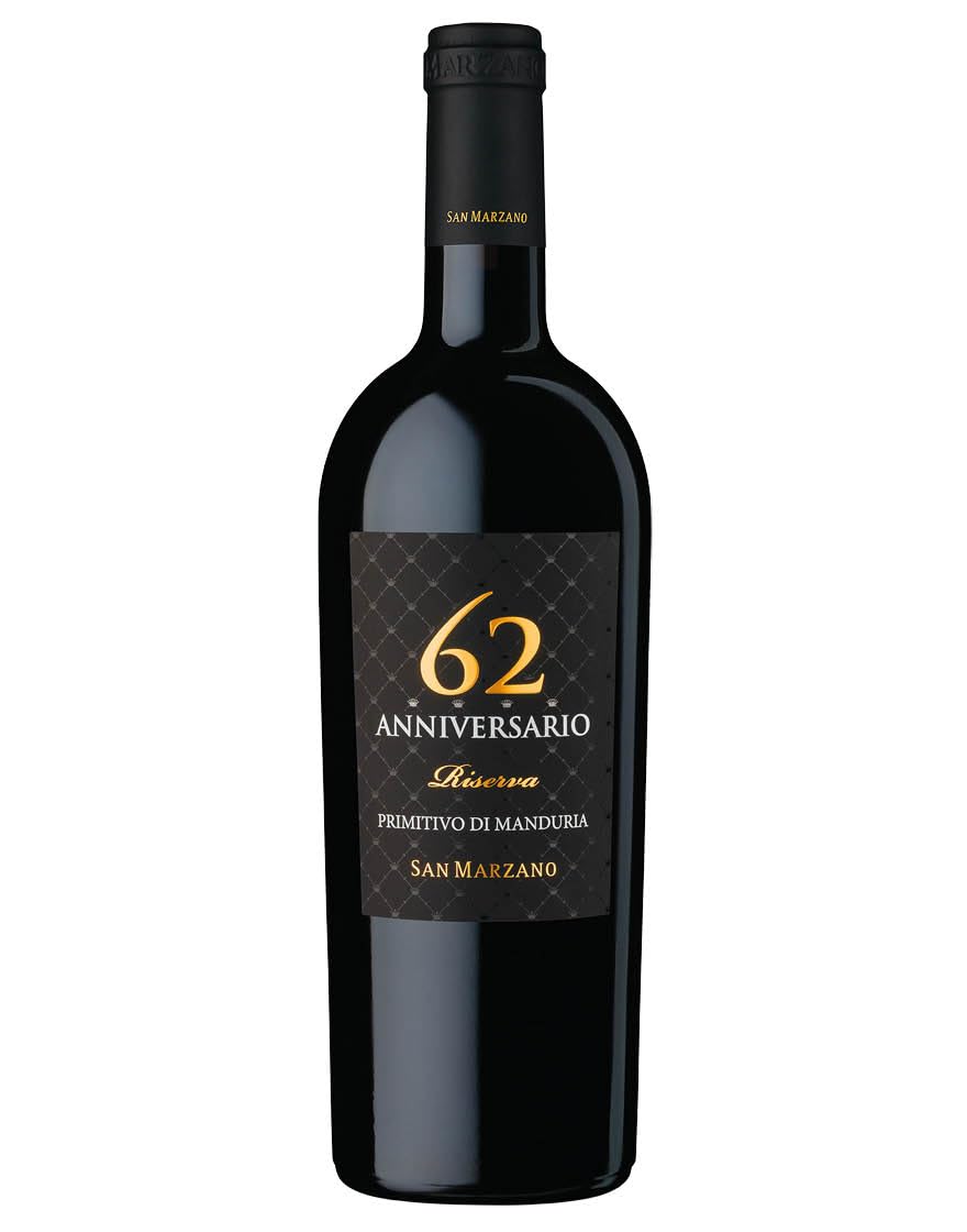 San Marzano Anniversario 62 Primitivo di Manduria DOP Riserva 2018