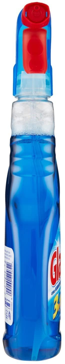 Glassex Spray Superfici Con, Per Vetri, Spray Multiuso, Asciuga Rapido, Spray Superfici Da 500 Ml, Multicolore, Ammoniaca, Limone, 12 Flaconi