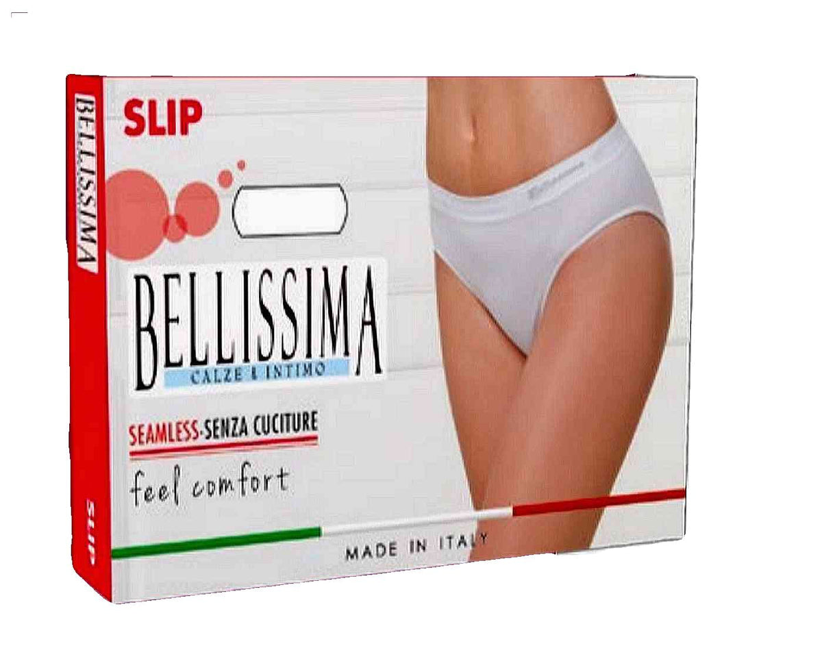 BELLISSIMA Slip Donna in Microfibra Elasticizzata Art. 014 3 Pezzi Misura e Colore a Scelta
