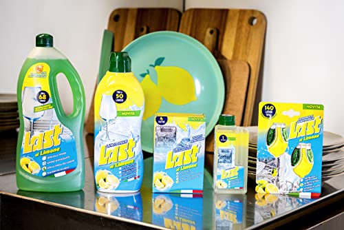 Last al Limone, Deodorante Lavastoviglie al Limone, Neutralizza i Cattivi Odori, Estratti Naturali di Agrumi, 140 Lavaggi in Totale, Due Deodoranti da 6 + 6 ml