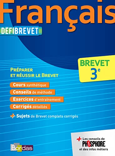 DéfiBrevet Cours/Méthodes/Exos Français 3e