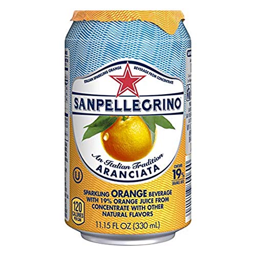 Sanpellegrino Sanpellegrino scintillante frutta bevande, Aranciata/arancione 316,1 gram lattine (24 in totale)