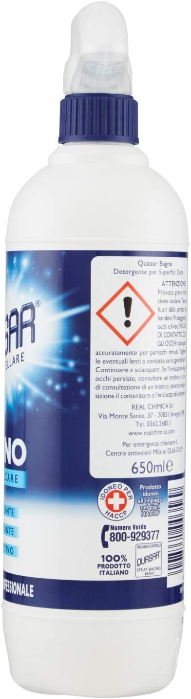 5 X Quasar Bagno Base, Detergente,650 ML [3250 ML]