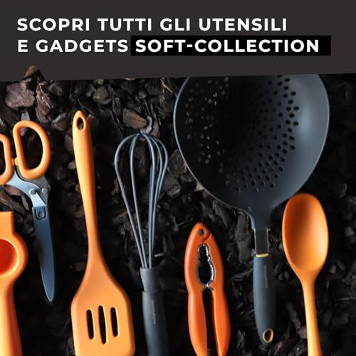 Fackelmann Scavino per Frutta in Acciaio Inox, Grigio, 18,5 x 18,5 x 3 cm