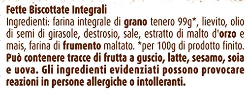 FETTE BISCOTTATE MULINO BIANCO INTEGRALI 6 X 630 GR