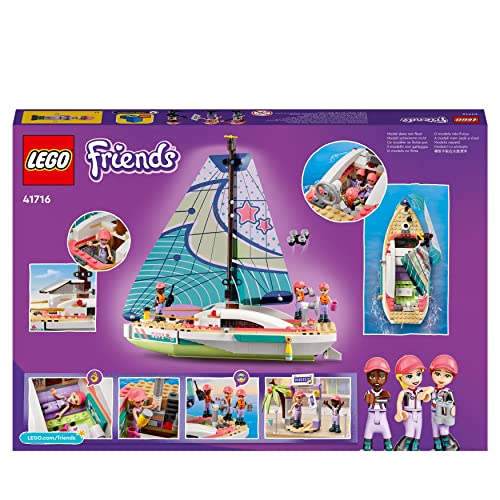 LEGO 41716 Friends L’Avventura in Barca a Vela di Stephanie, Set di Costruzioni con Imbarcazione Giocattolo, Giochi per Bambini e Bambine, Idee Regalo