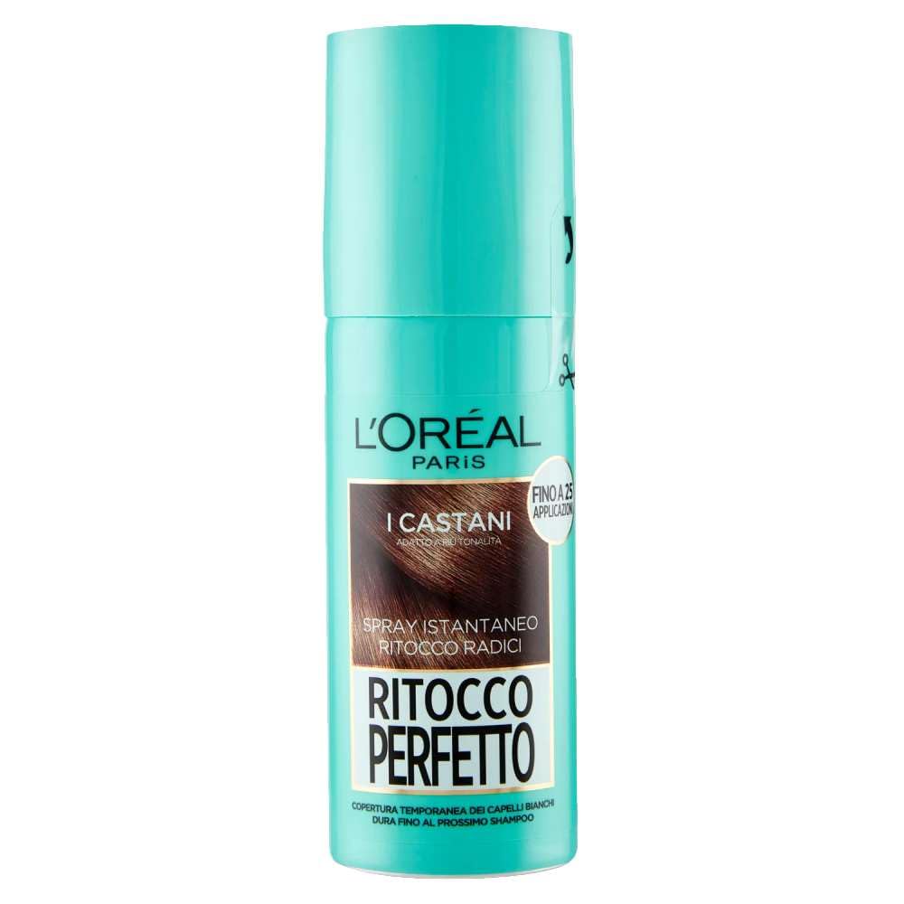 Set 6 OREAL Ritocco Perfetto Spray N° 3 Castano Tinta E Colore Per Capelli