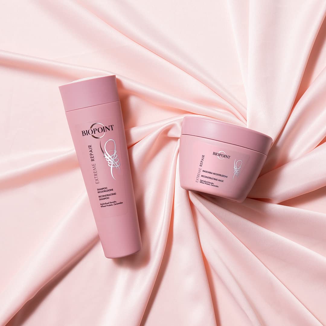 Biopoint Extreme Repair - Shampoo Ricostruzione, Azione Fortificante e Ristrutturante, Deterge Delicatamente e Rigenera i Capelli, 200 ml