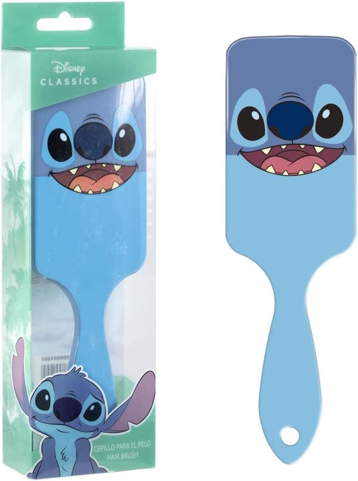Spazzola Districante Lilo & Stitch, Spazzola per Capelli Leggera e Resistente per Bambini e Adulti, Spazzola capelli Disney